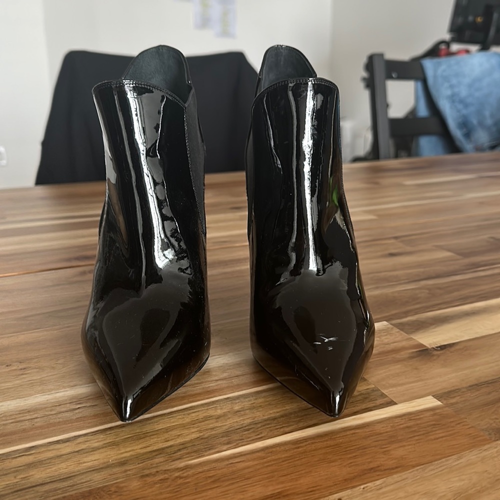 Never worn YSL booties! Minor scuff
